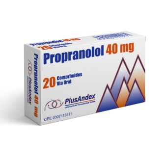 PROPRANOLOL 40 MG X 20 COMPRD (ALGOREN/ INDERAL)