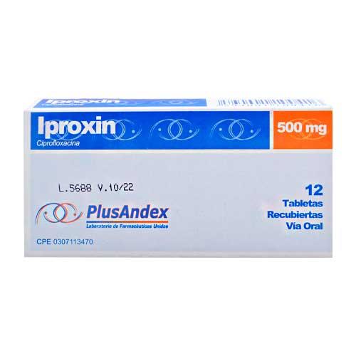 IPROXIN CIPROFLOXACINA 500 MG X 12 TAB