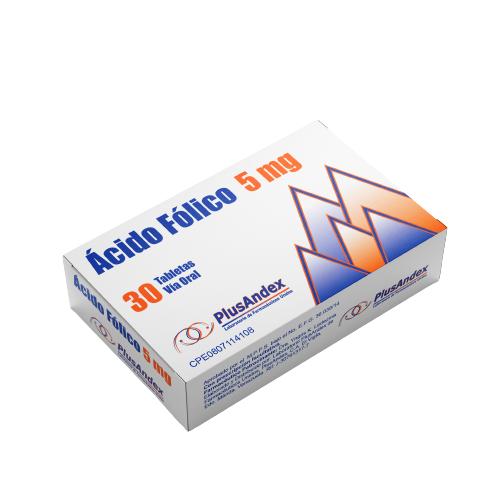 ACIDO FOLICO 5MG X 30 TAB PLUSADEX (FOLAC/ AFOKLIN)