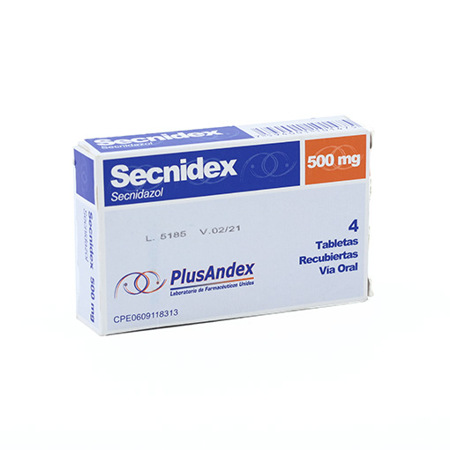 SECNIDEX SECNIDAZOL 500MG X 4 TAB