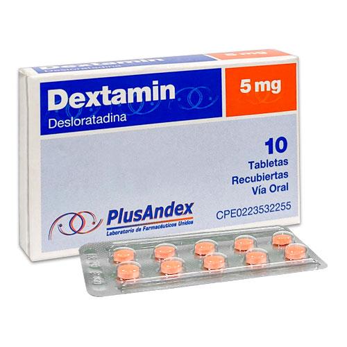 DEXTAMIN DESLORATADINA 5 MG X 10 TAB REC PLUSANDEX (DESLORAT) 