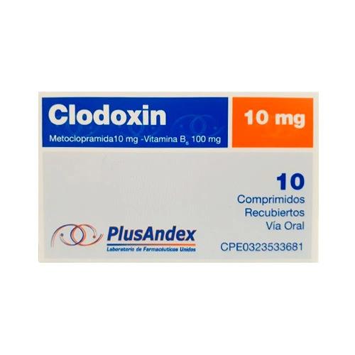 CLODOXIN METOCLOPRAMIDA+VIT B6 10-100 MG X 10 COMP REC (IRTOPAN/PRIMPERAN)