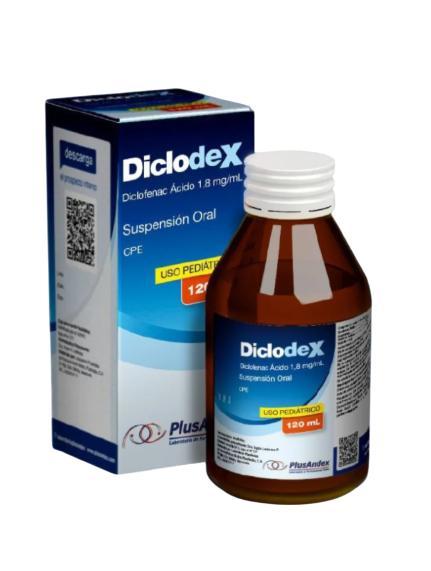 DICLODEX DICLOFENAC 1.8MG/ML SUSP ORAL X 120ML (DIAGESIC)