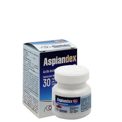 ASPIANDEX ACIDO ACETILSALICILICO 81MG X 30 TAB REC (ASPIRINA/ASAPROL) PLUSANDEX