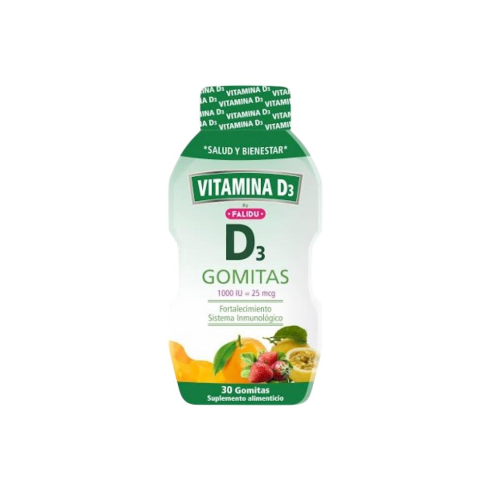 VITAMINA D3 1000 UI=25MCG X 30 GOMITAS PED