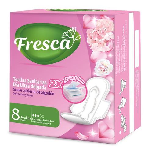 FRESCA TOALLAS SANITARIAS ULTRA DELGADA DIA 8 UND X 24