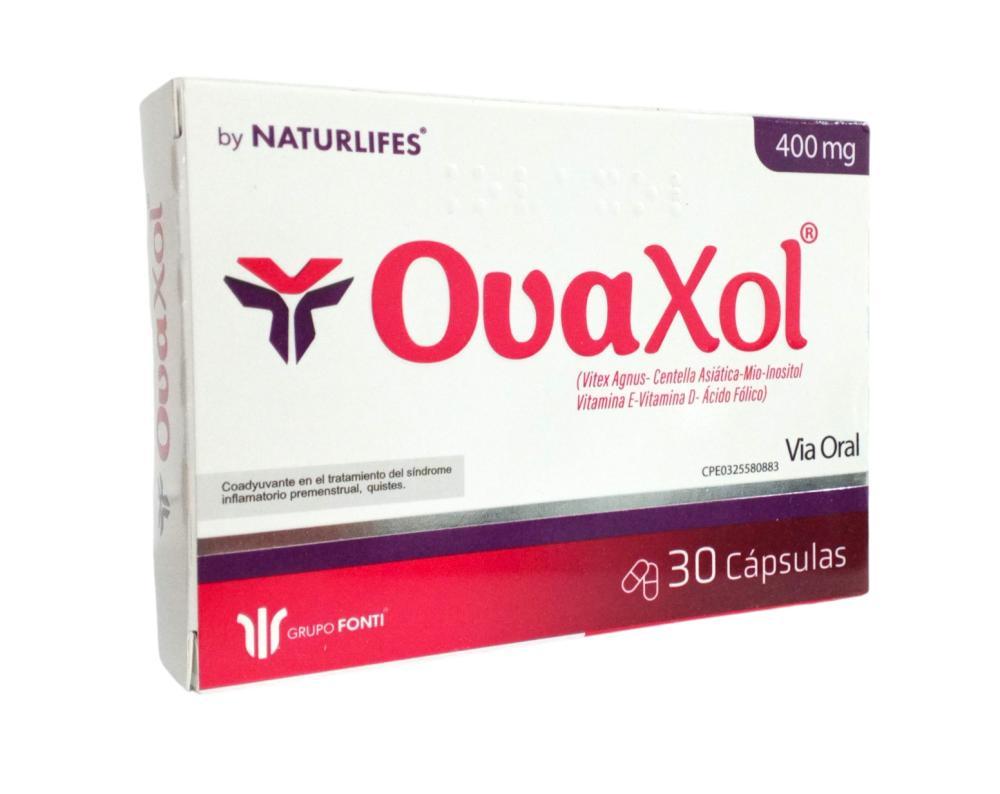 OVAXOL 400 MG X 30 CAP (VITEX AGNUS-CENTELLA ASIATICA-MIO-INOSITOL-VIT E-VIT D-ACIDO FOLICO)  