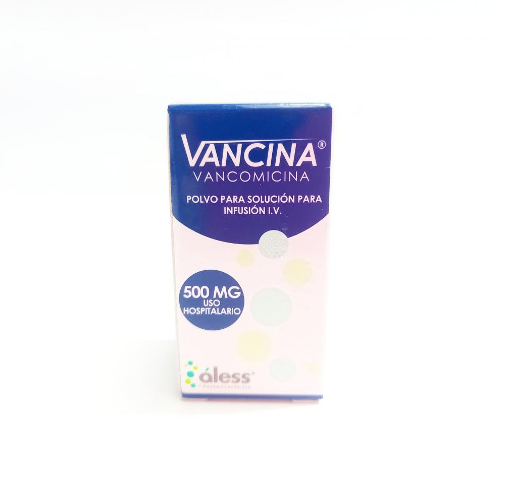 VANCINA VANCOMICINA 500 MG POLVO PARA SOL INYEC I.V X 1 AMP 