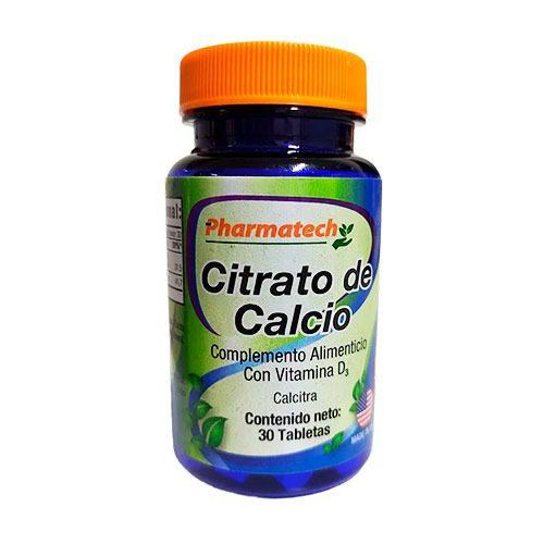 PHARMATECH CITRATO DE CALCIO VITAM D3 1500MG/200UI X 30 TAB (CALCIBON D3)