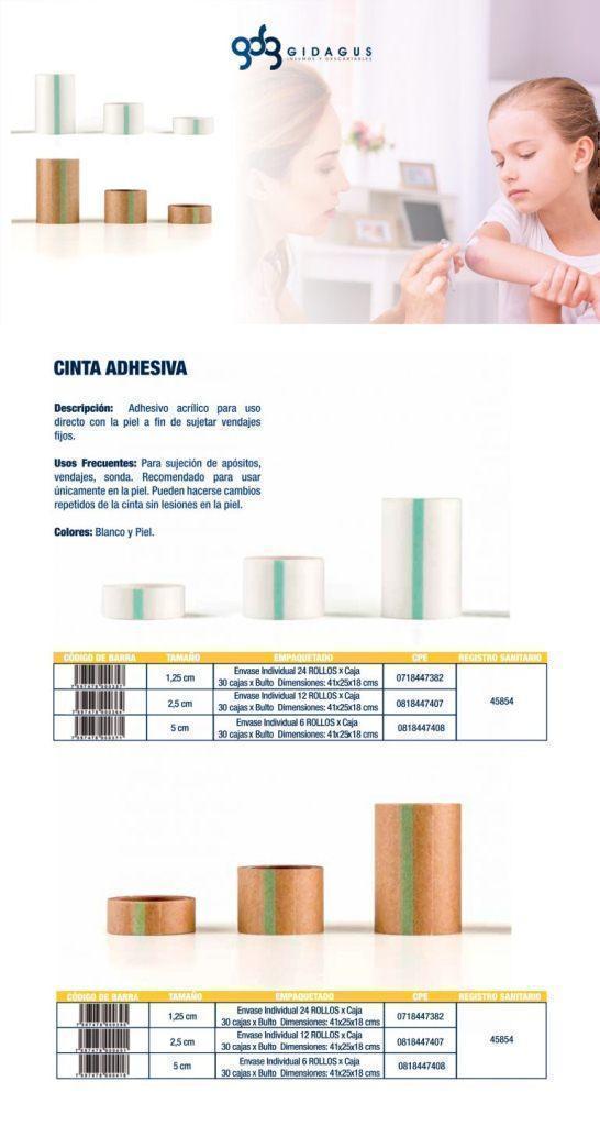 ADHESIVO QUIRURGICO BLANCO 2.5 YD X 5 GIDAGUS