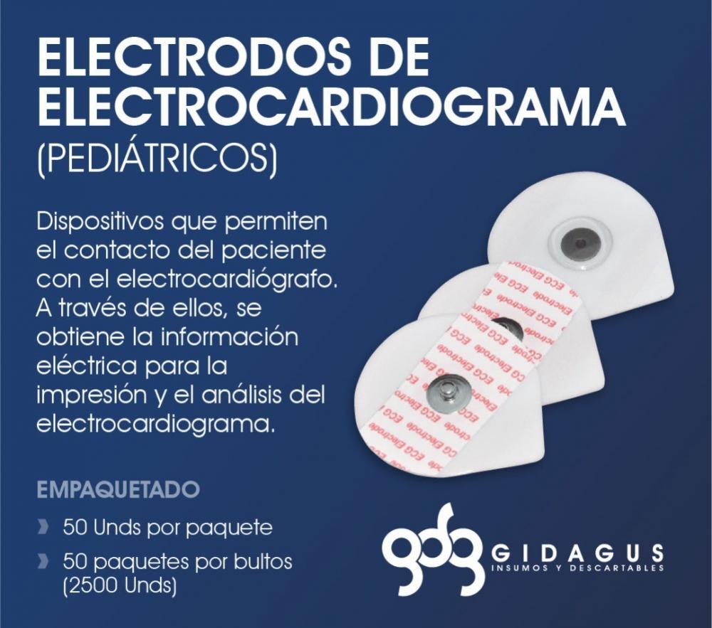 ELECTRODOS DE ELECTROCARDIOGRAMA PED GEL SOLIDO X 1 PCS