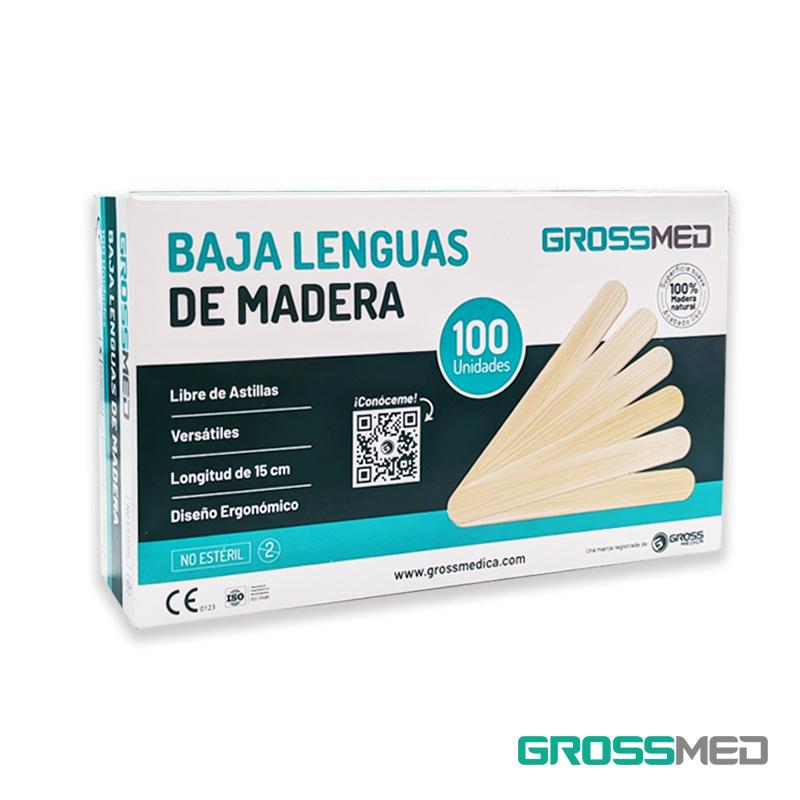 BAJA LENGUA DE MADERA X 100 UNID