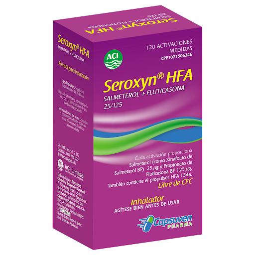 SEROXYN SALMETEROL FLUTICASONA SUSP PARA INHA 25-250 MCG/120 DOSIS 