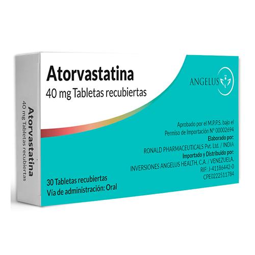 ATORVASTATINA 40 MG X 30TAB (LIPITOR/ ATORVACOF/ ATOVAROL)