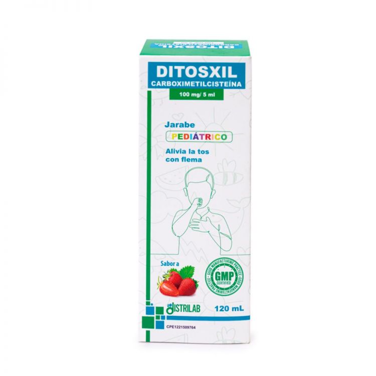 DITOSXIL CARBOXIMETILCISTEINA 100MG/5ML JBE PED S/FRESA X 120ML