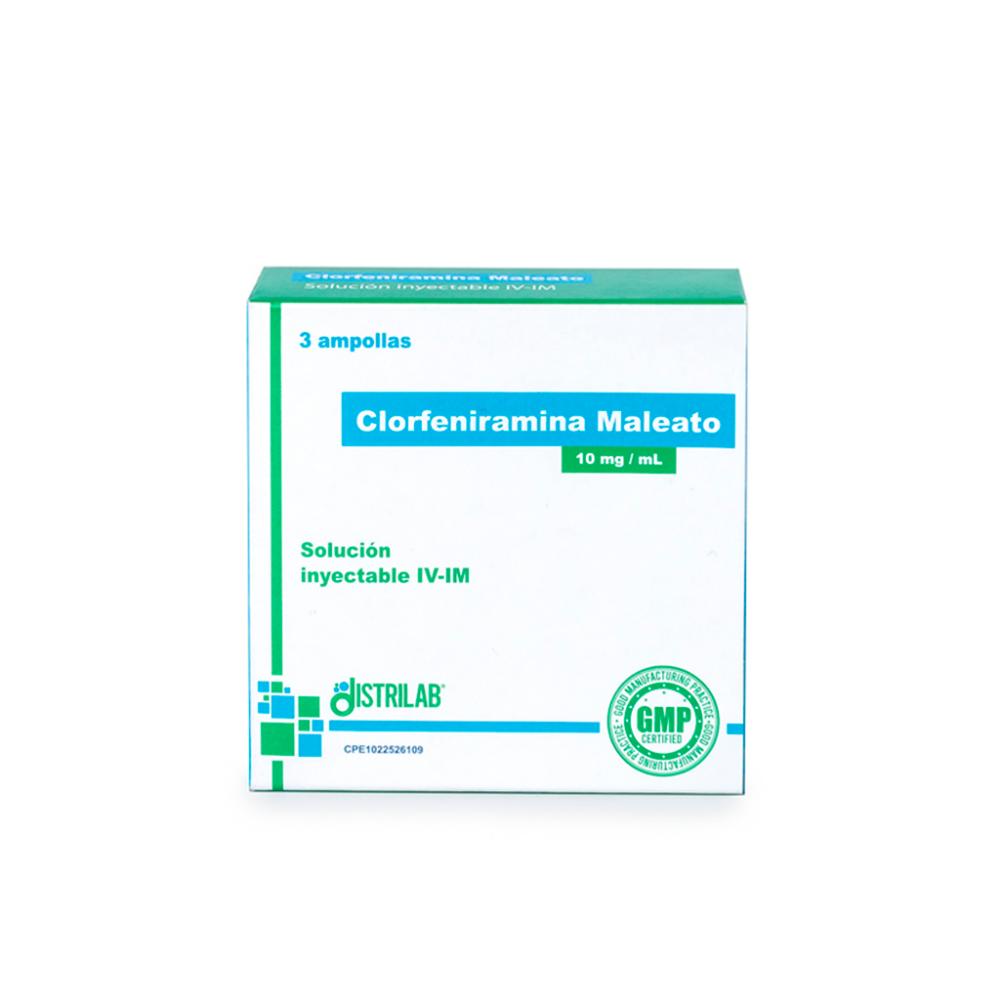 CLORFENIRAMINA MALEATO 10MG/ML IV-IM X 1 AMP 