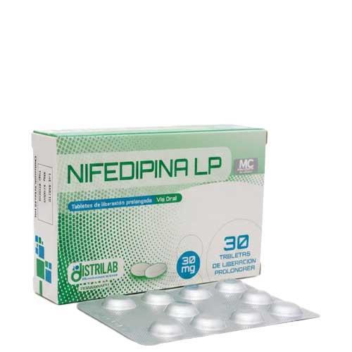 NIFEDIPINA 30 MG X 30 TAB LP (NIFELAN TENSOMAX TENSOPIN) DISTRILAB