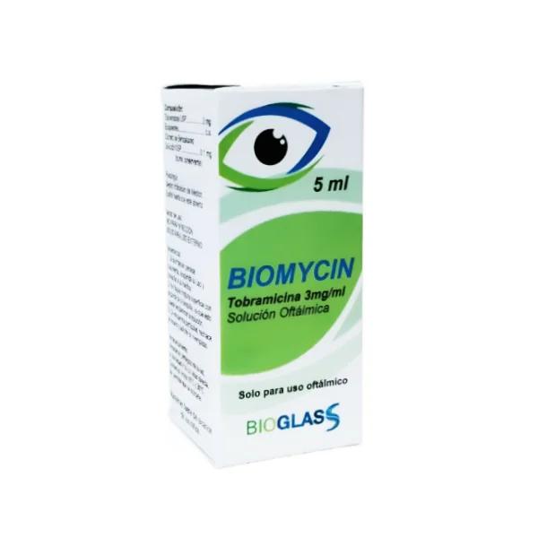 BIOMYCIN TOBRAMICINA 3MG/ML SOL OFT 5ML (TOBRANAX/ TOBRASOL)