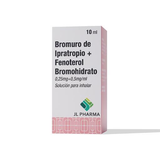 BROMURO DE IPRATROPIO 0.25MG + FENOTEROL BROMOHIDRATO 0.5MG/ML SOL P/INH 10 ML JL PHARMA