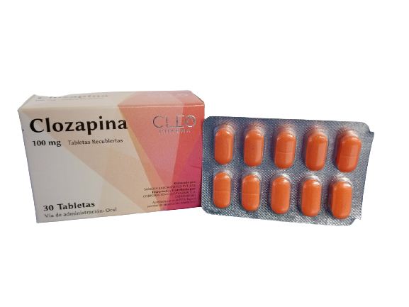 CLOZAPINA 100 MG X 30 TAB (FARMALIDER LEPONEX NEMEA CLOZADEL LODUX DICOMEX TANYL)