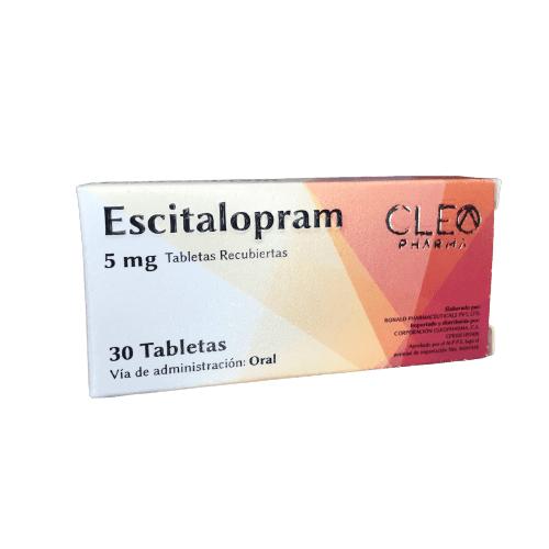 ESCITALOPRAM 5 MG X 30 TAB