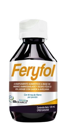 FERYFOL HIERRO 18MG JBE X 120ML 