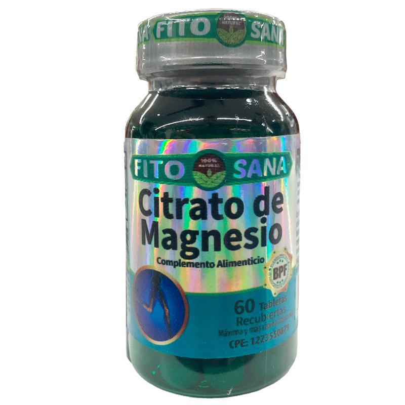CITRATO DE MAGNESIO 400 MG X 60 TAB REC FITOSANA