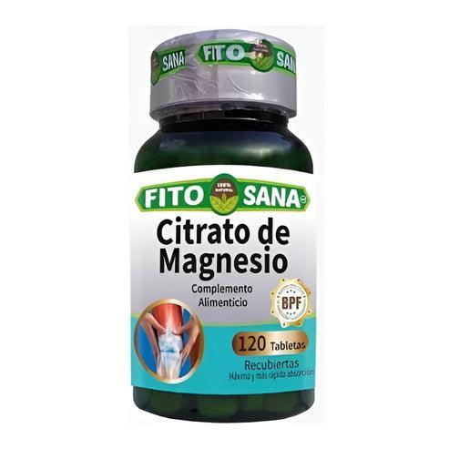 CITRATO DE MAGNESIO 400 MG X 120 TAB REC FITOSANA