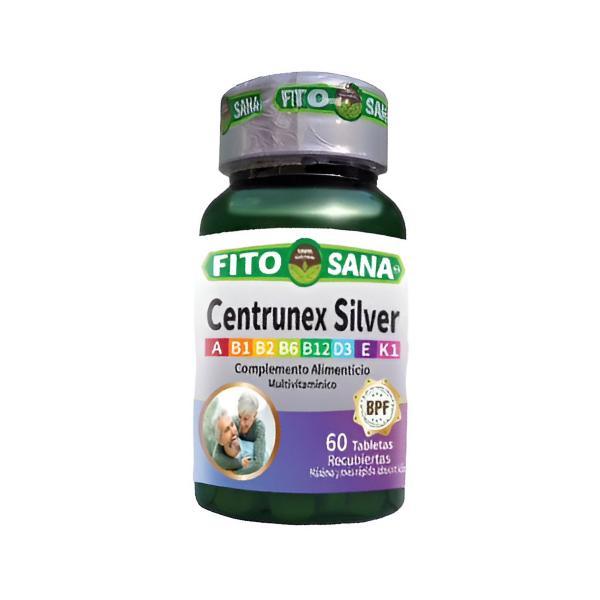 CENTRUNEX SILVER (COMPLEJO MULTIVITAMINICO) X 60 TAB REC FITOSANA