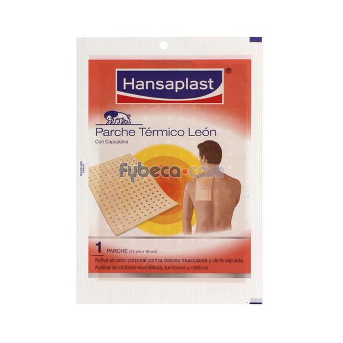 HANSAPLAST PARCHE TERMICO LEON CON CAPSAICINA X 1 UNID (12 X 18 CM)