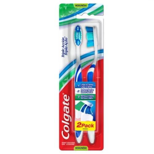 COLGATE CEPILLO DENTAL 2 X 1 TRIPLE ACCION ADULTO