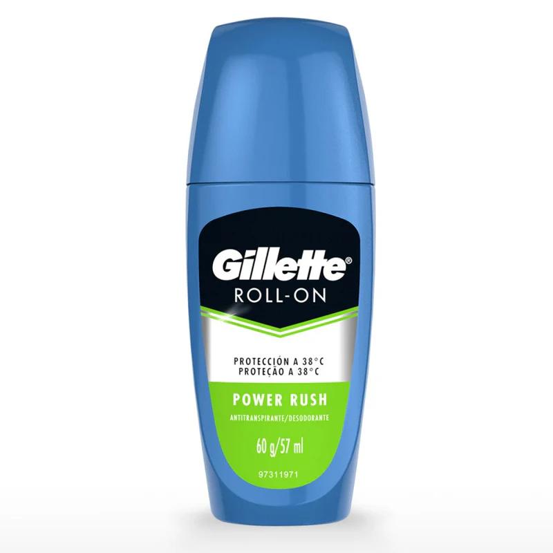 GILLETTE DESODORANTE ROLL-ON POWER RUSH 60G/57ML