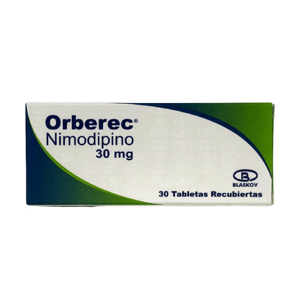 ORBEREC NIMODIPINO 30 MG X 30 TAB (NIMOTOP)