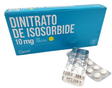 BLIST DINITRATO DE ISOSORBIDE 10 MG X 10TAB (ISORDIL)