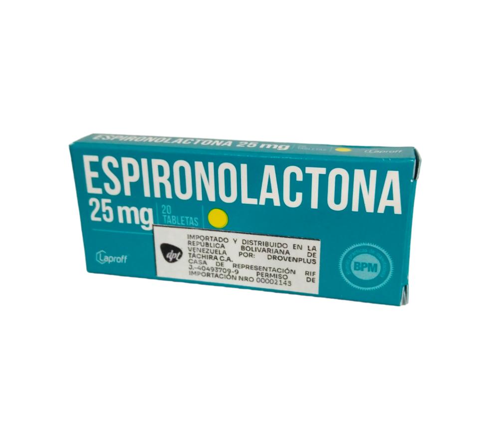 ESPIRONOLACTONA 25 MG X 20 TAB (ALDACTONE)