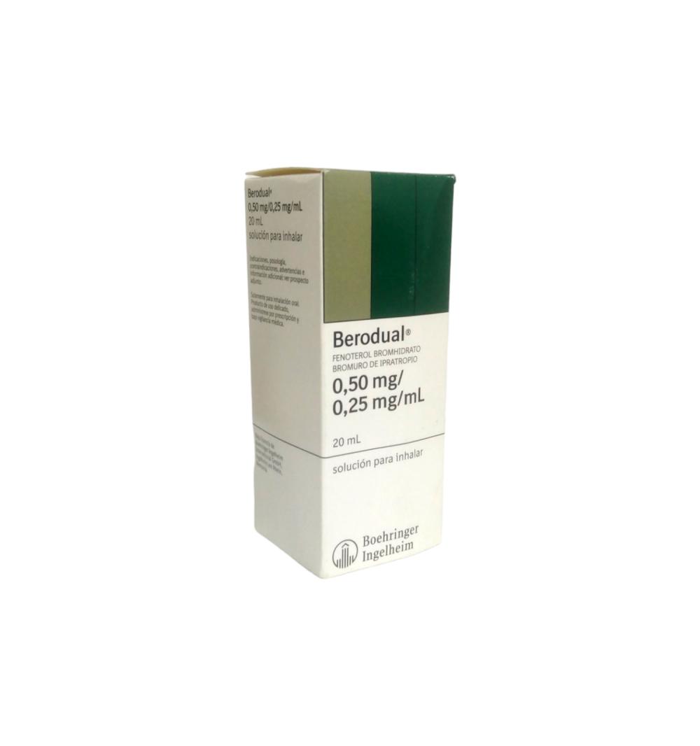 BERODUAL SOLUC  P/INH 0.5 MG/0.25MG  20 ML (BROMURO DE IPRATROPIO + FENOTEROL)