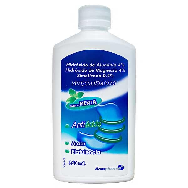 ANTIACIDO HIDROX ALUM/MAGNESIO/SIMETICONA 4% X 150 ML SUSP ORAL COASPHARMA