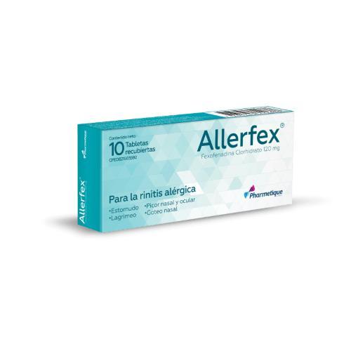 ALLERFEX 120MG (FEXOFENADINA) 10 TAB REC PHARMATIQUE LABS