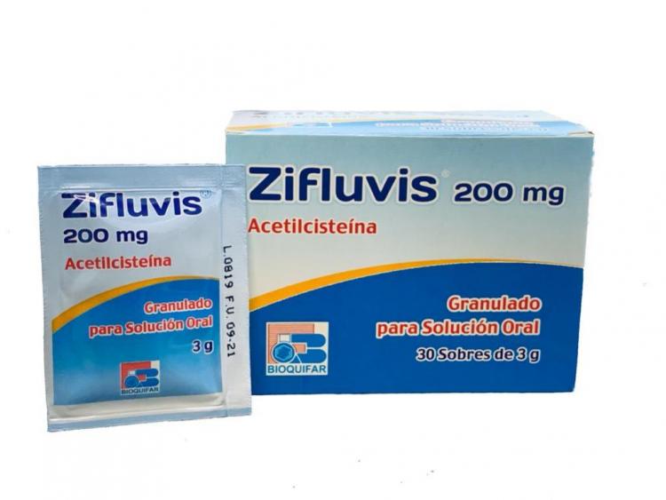 ZIFLUVIS N-ACETILCISTEINA 200 MG X 3 G X 10 SOBRES