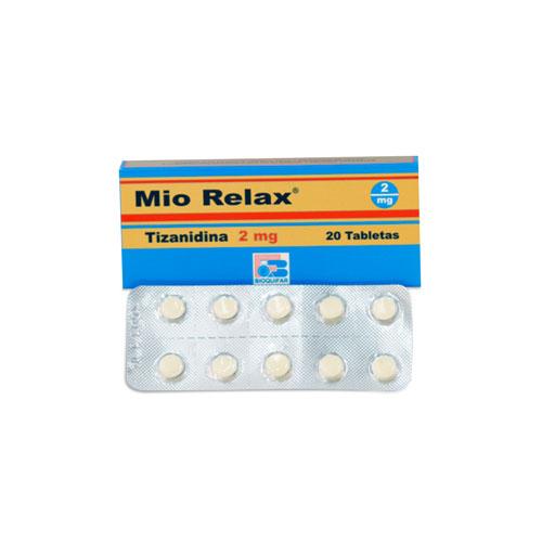 MIO RELAX TIZANIDINA 2 MG X 20 TAB