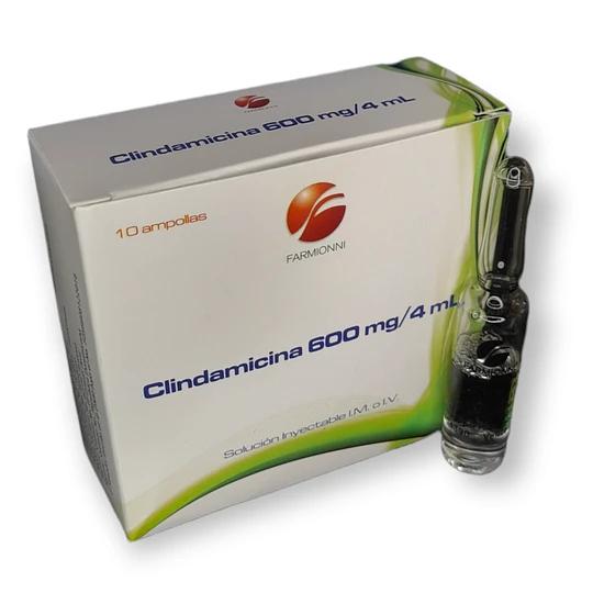 CLINDAMICINA 600 MG /4 MLSOL INY IM/IV X 1 AMP