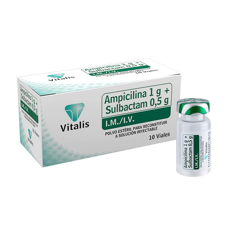 AMPICILINA + SULBACTAM 1.5 MG AMP I.M/I.V (UNASYN/ UNACILYN/ AMPITREN)