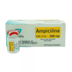 AMPICILINA 500 MG I.M/IV POLVO 