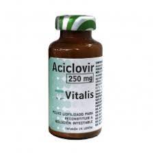 ACICLOVIR 250 MG POLVO  SOL INYT (ACICLOR/ VIRULAX)