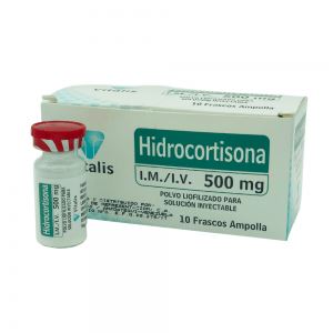 HIDROCORTISONA 500 MG POLVO P/ SOL INY IV/IM