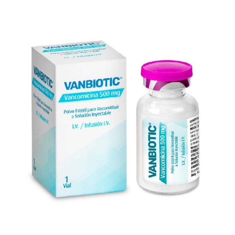 VANCOMICINA 500 MG POLVO PARA SOL INYEC I.V X 1 AMP