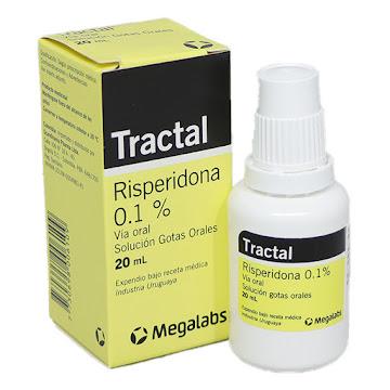 TRACTAL RISPERIDONA 0.1% 1MG/ML GOTAS 20 ML (RIDAL/ESQUIDONE/ RISPEN/ RISPERID/ RISPERDAL)