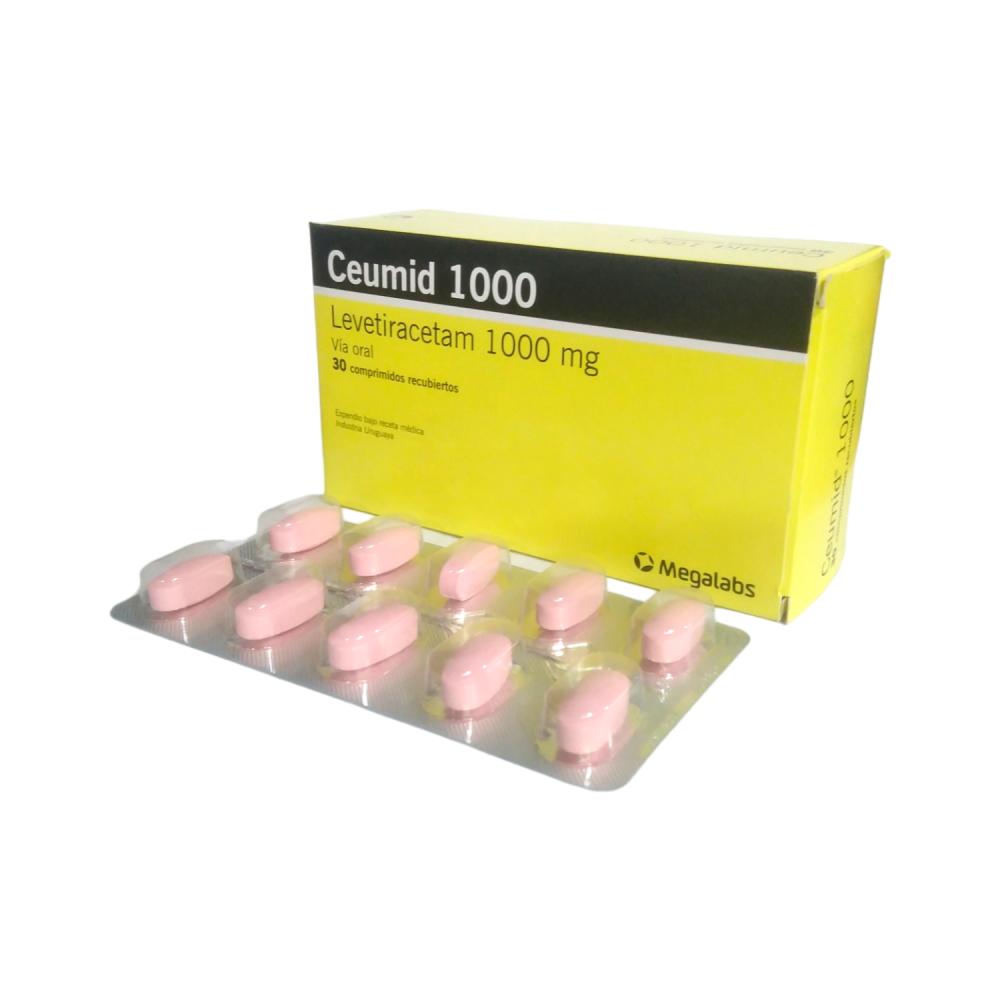 CEUMID LEVETIRACETAM 1000 MG X 30 COMP REC (KEPPRA)