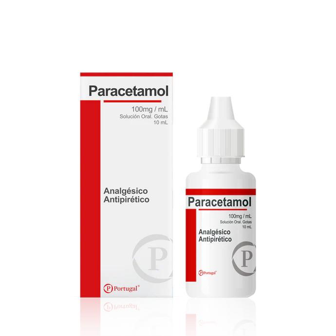 PARACETAMOL 100MG /ML GOTAS 10 ML LAB PORTUGAL