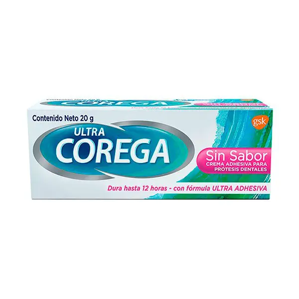 COREGA ULTRA CREMA ADHESIVA PARA PROTESIS DENTAL SIN SABOR X 20 GR